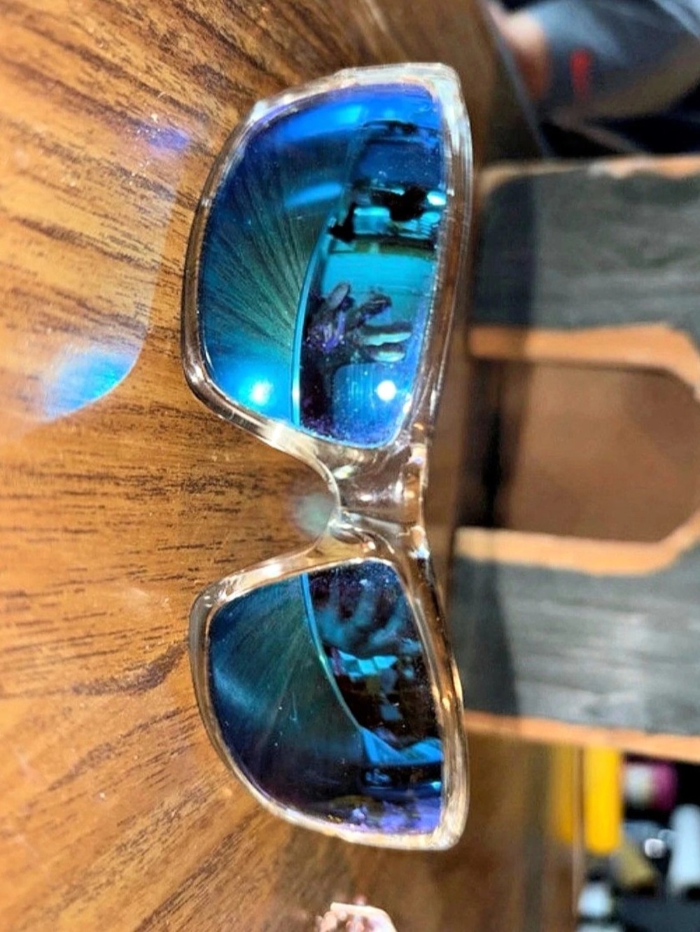 Randolph Sunglasses Clear & Blue